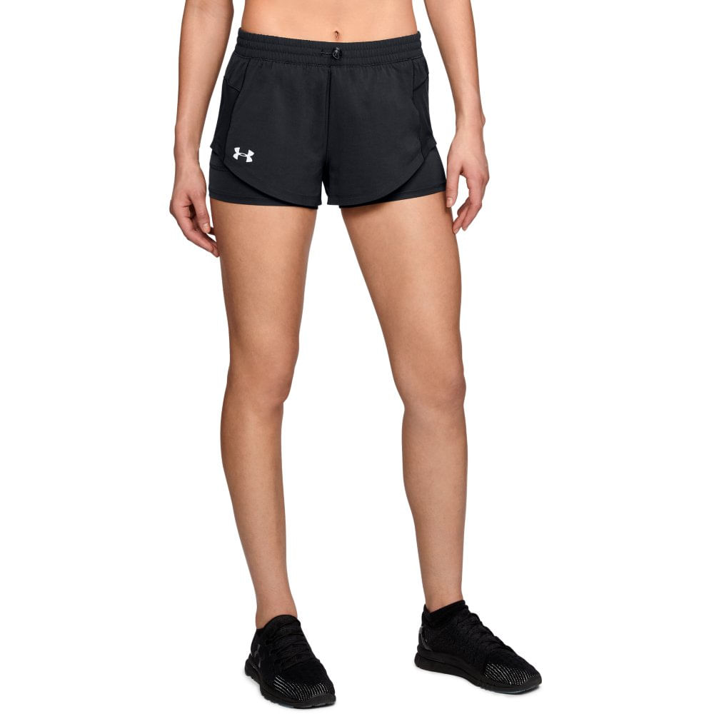 shorts 2 em 1 feminino para corrida