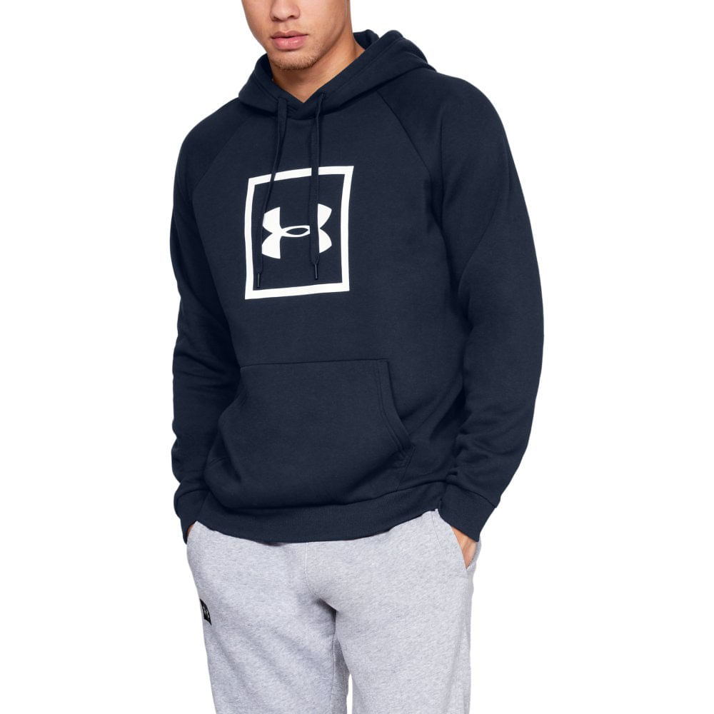 under armour men's rival fleece logo moletom com capuz