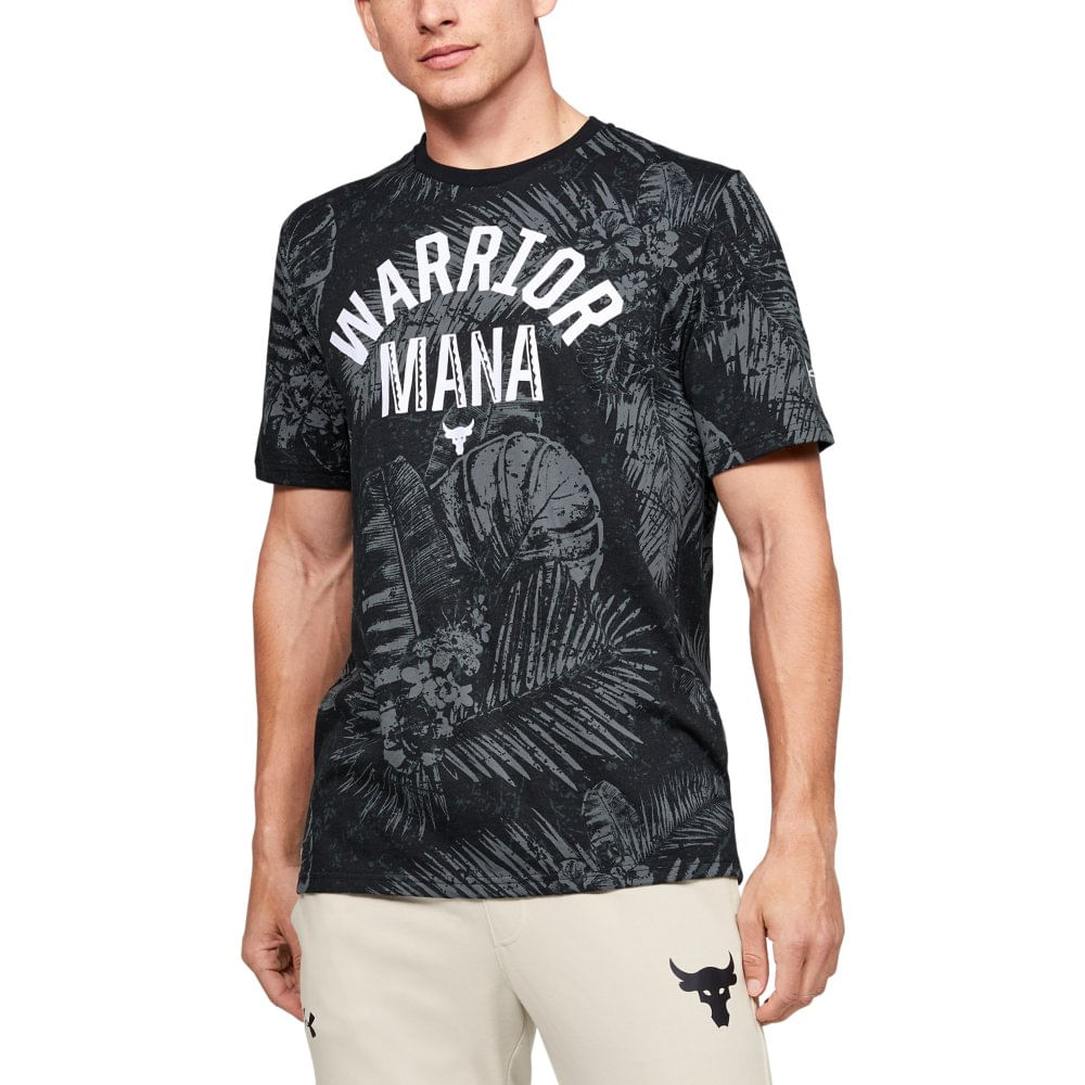 Camiseta de Treino Masculina Under Armour Project Rock Aloha Camo SS