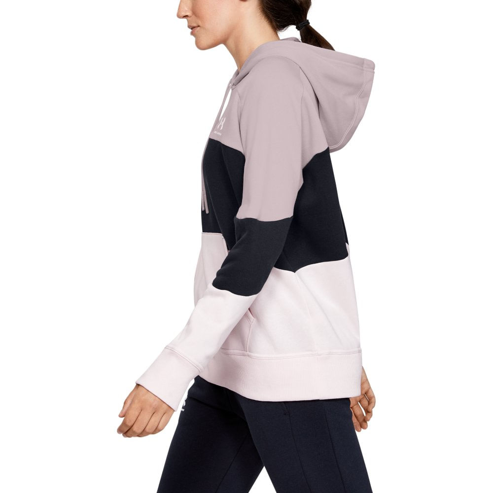 under armour color block moletom com capuz
