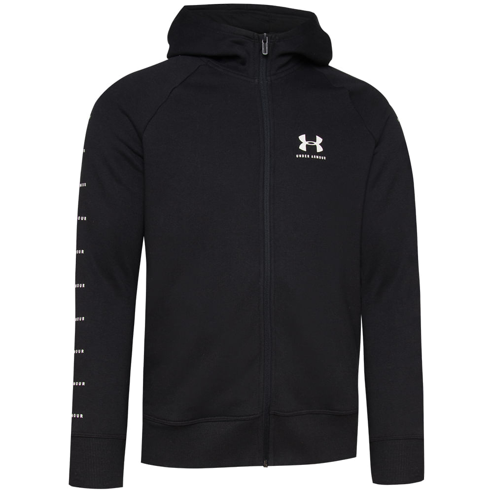 boys under armour zip moletom com capuz