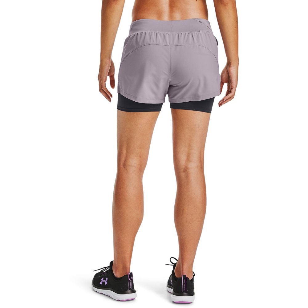 shorts 2 em 1 feminino para corrida