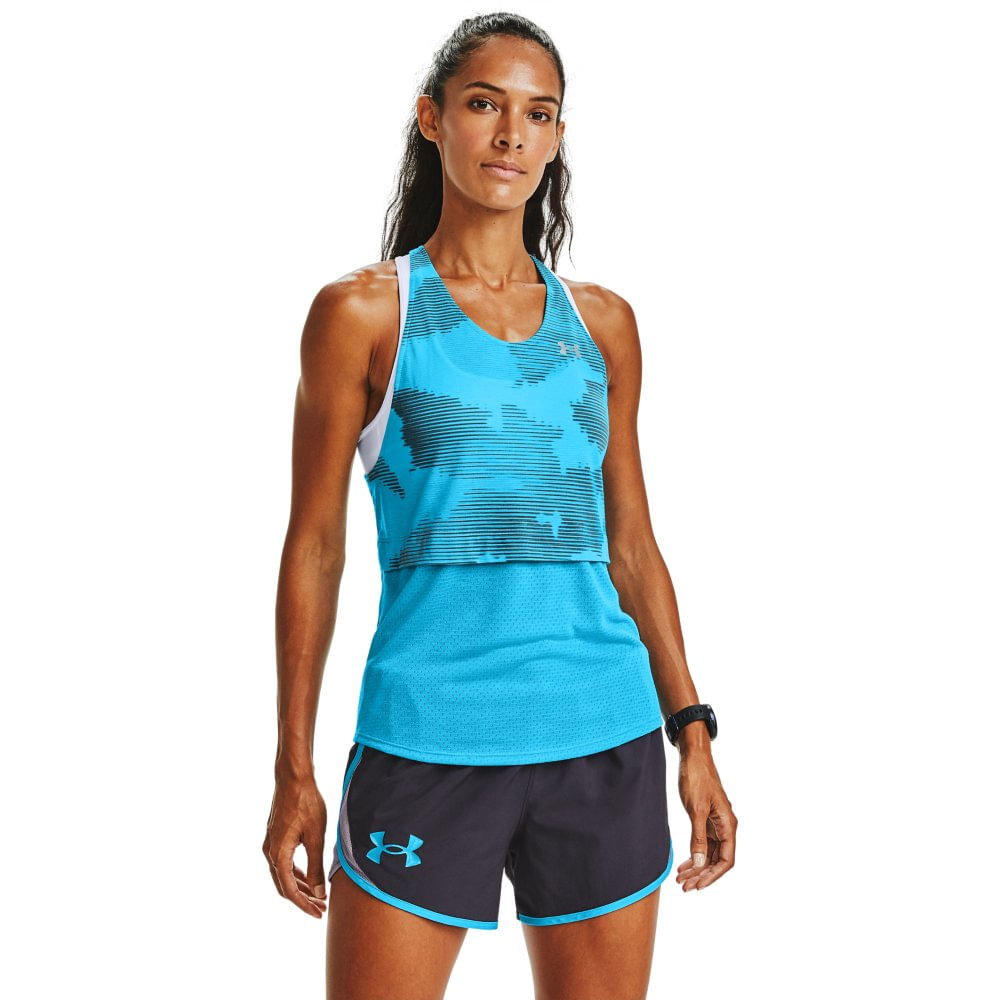 Regata de Corrida Feminina Under Armour Streaker 2.0 Inverse - P Azul