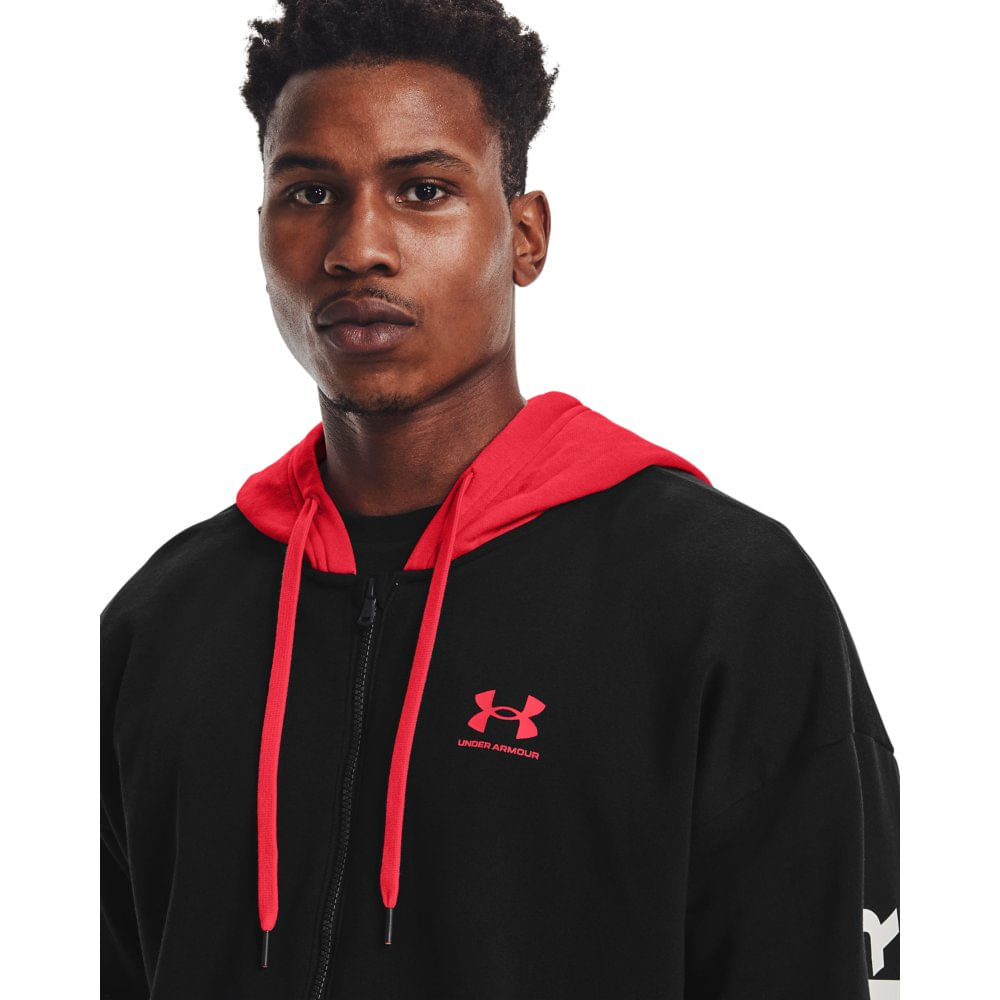 under armor full zip moletom com capuz