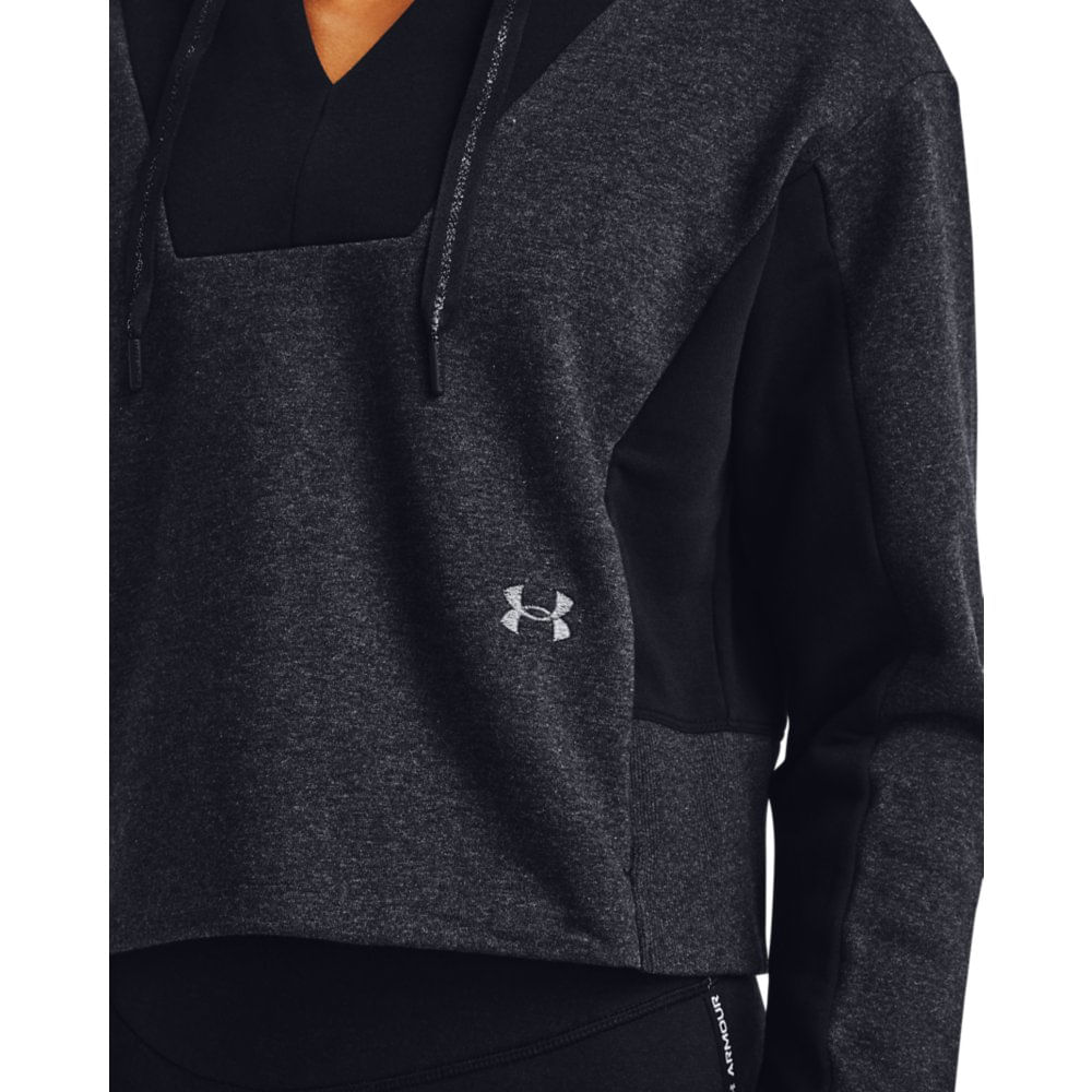 under armour coldgear zip up moletom com capuz