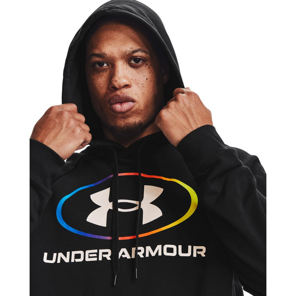 under armour hustle fleece moletom com capuz