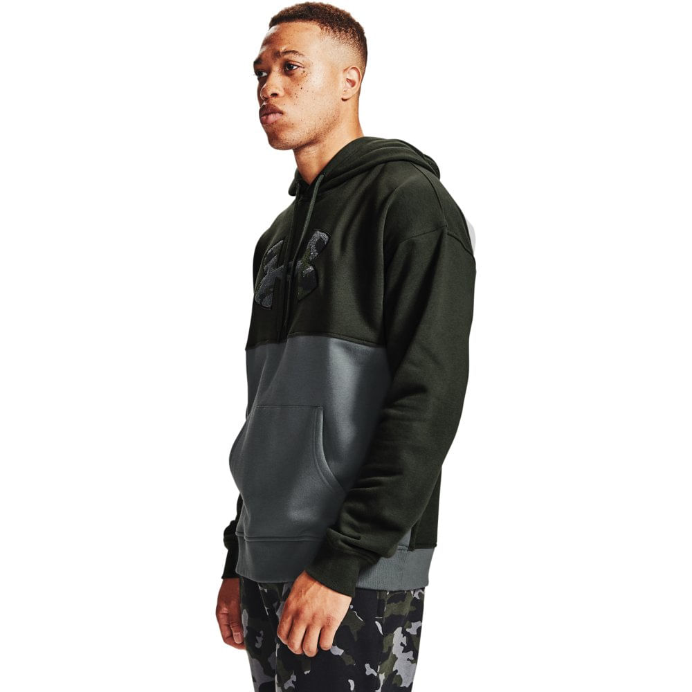 under armour color block moletom com capuz