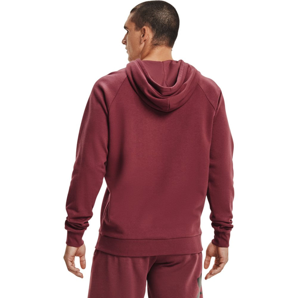 men's ua rival fleece big logo moletom com capuz