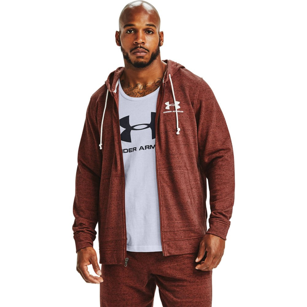under armour brown moletom com capuz