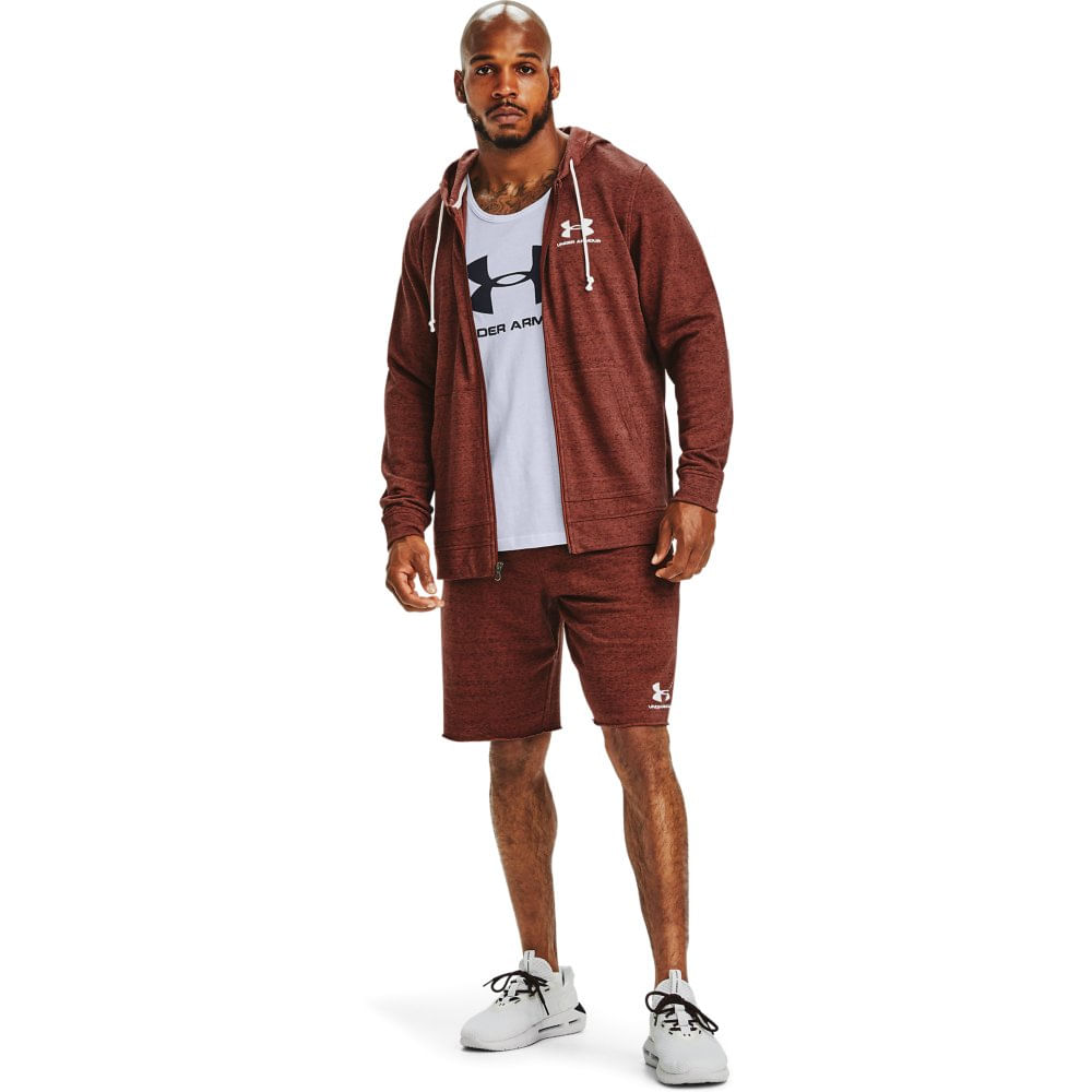 under armour men's sportstyle terry short sleeve moletom com capuz