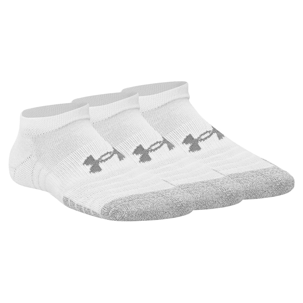 Meia de Treino Unissex Under Armour Heatgear NS - Pacote com 3 pares - 41-44 Branco