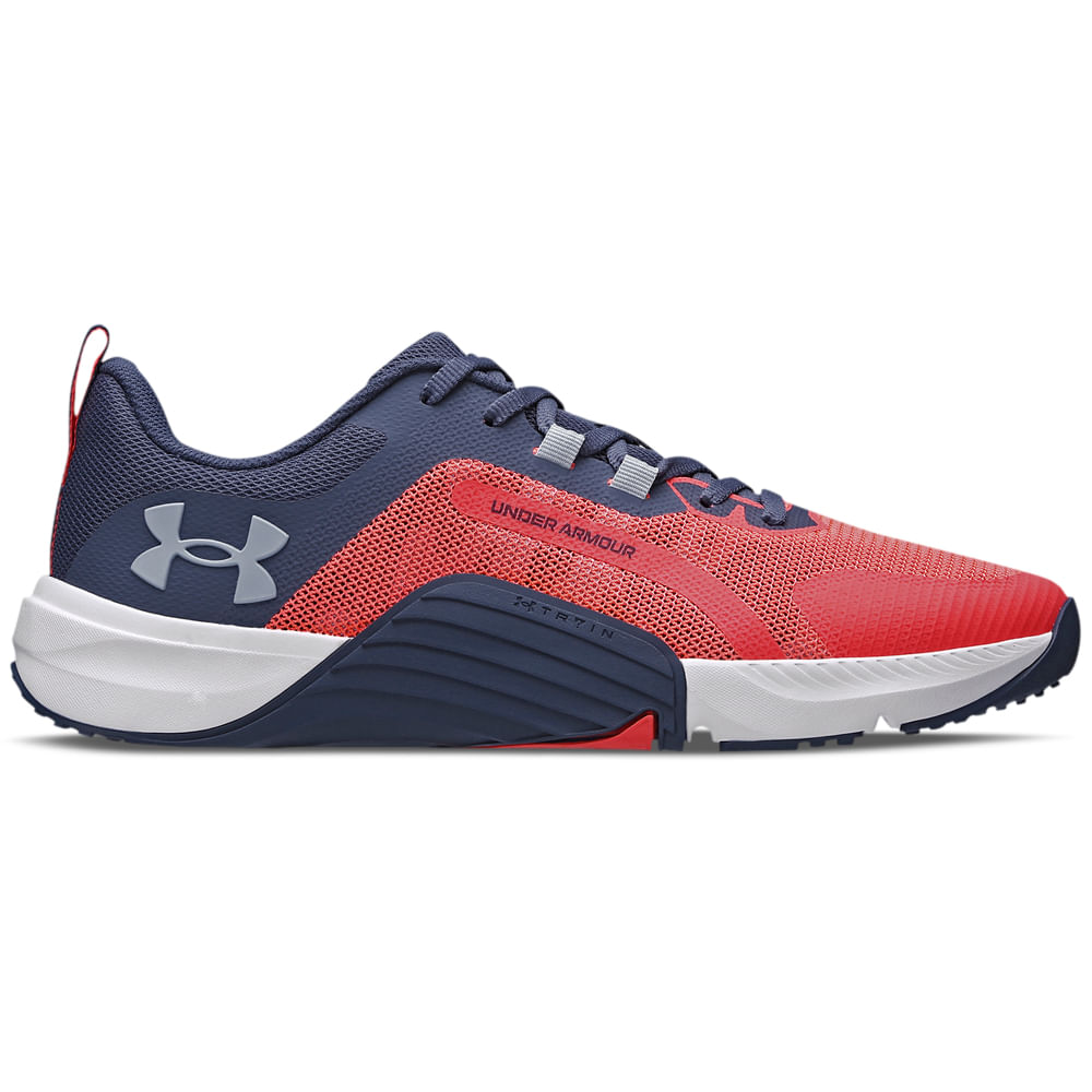 Red white and blue under armour sneakers Clearance