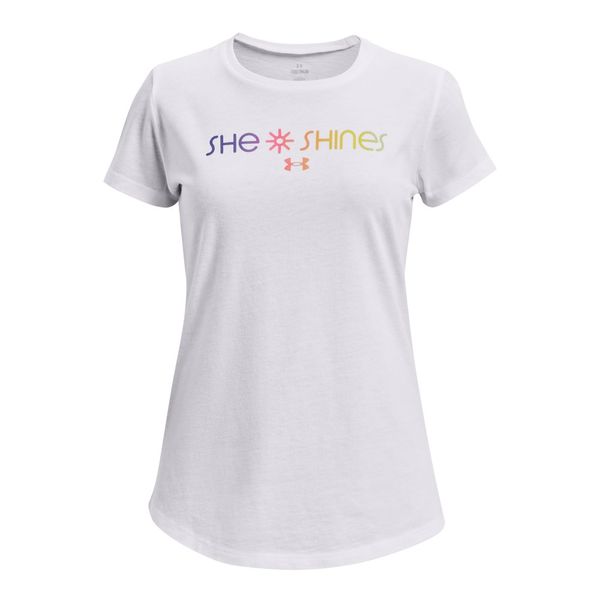 Camiseta Infantil Under Armour She Shines Gradient 10 Branco
