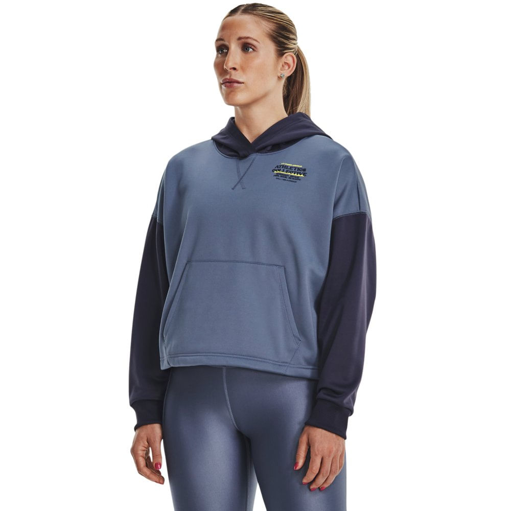 Moletom de Treino Feminino Under Armour Fleece - PP Azul