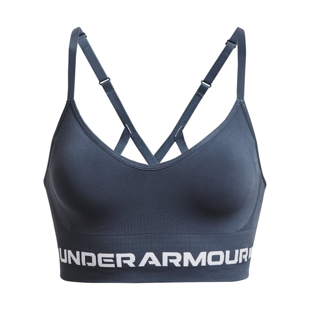 Top De Treino Feminino Under Armour Seamless Low Long Bra 1357719 044 Underarmourbr 