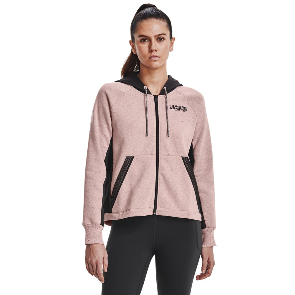 Moletom de Treino Feminino Under Armour Rival com Capuz - P Cinza