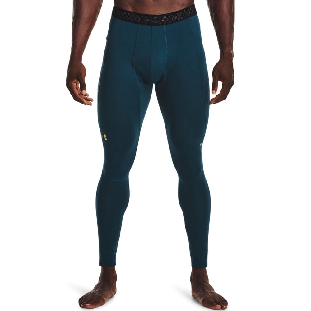 Calça de Compressão Masculina Under Armour ColdGear Rush - P Azul