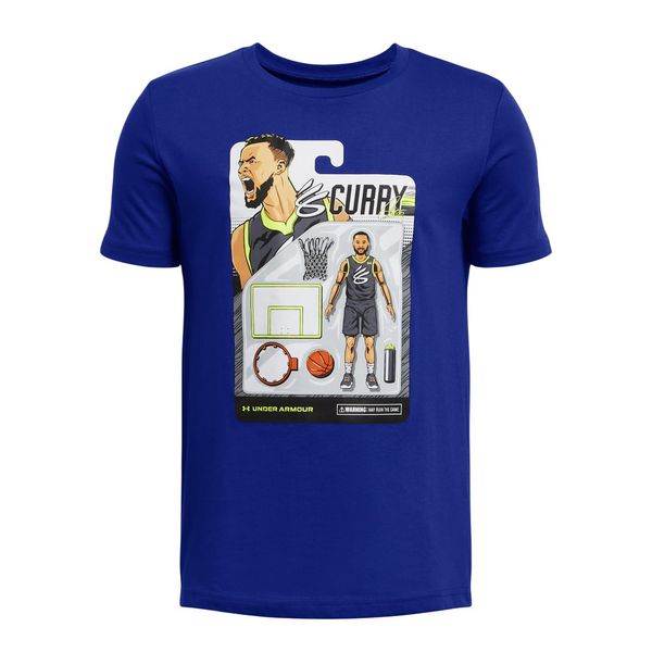 Camiseta Infantil Under Armour Curry Animated 10 Azul