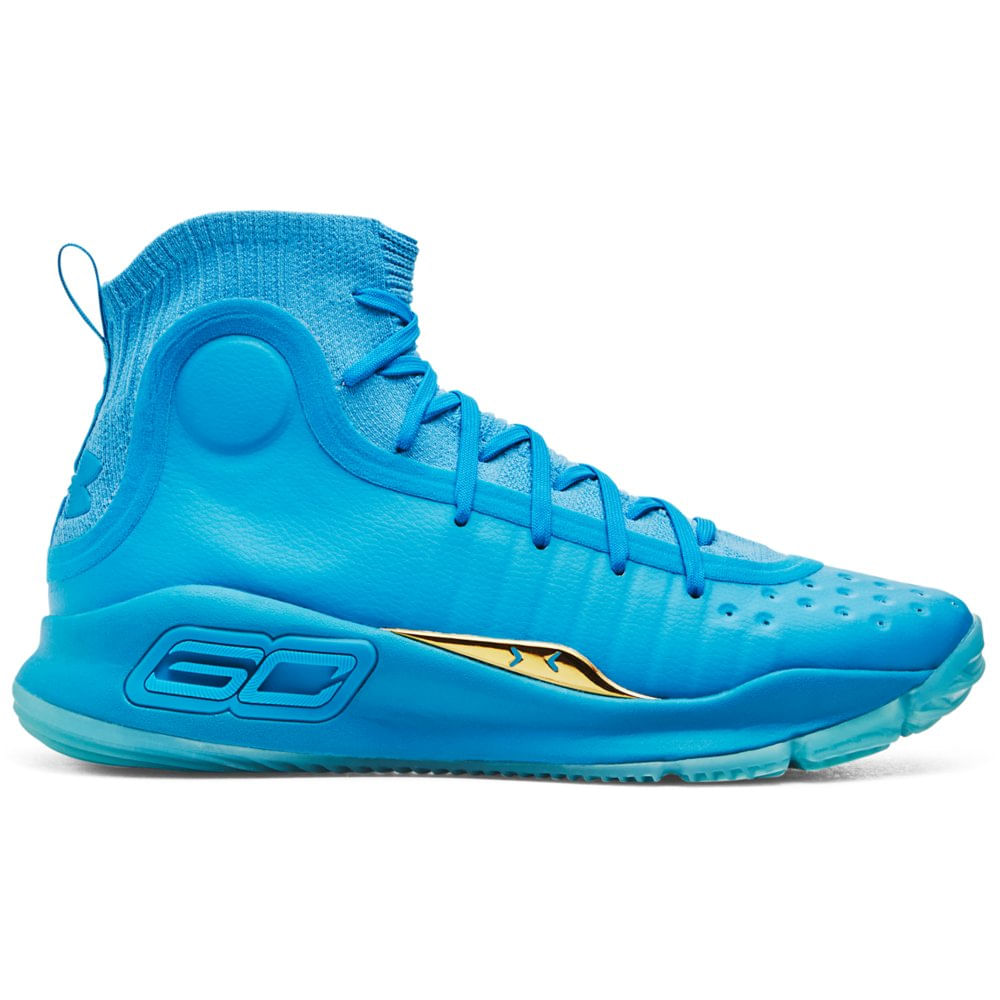 Tênis de Basquete Under Armour Curry 4 Retrô - 39 Azul
