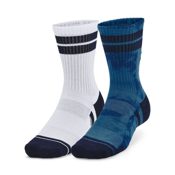 Meia de Treino Under Armour Perfomance Cotton - Pacote com 2 Pares 41-44 Azul
