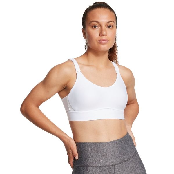 Top de Treino Feminino Under Armour Infinity Mid 2.0 GG Branco
