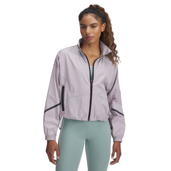 Jaqueta Feminina Under Armour Unstoppable Woven Sheen G Cinza