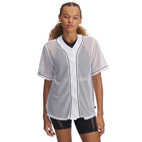 Blusa Sportstyle Feminina Under Armour Baseball Jersey G Branco