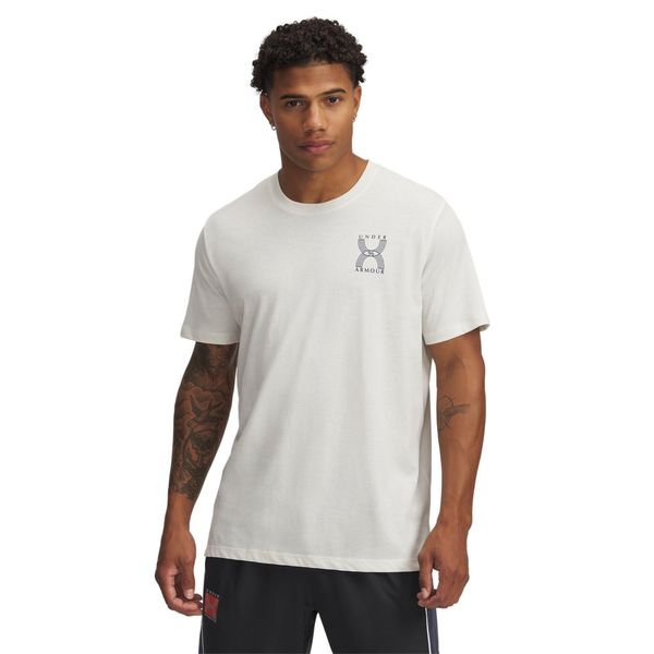 Camiseta de Corrida Under Armour Run 96 Masculina 2GG Bege