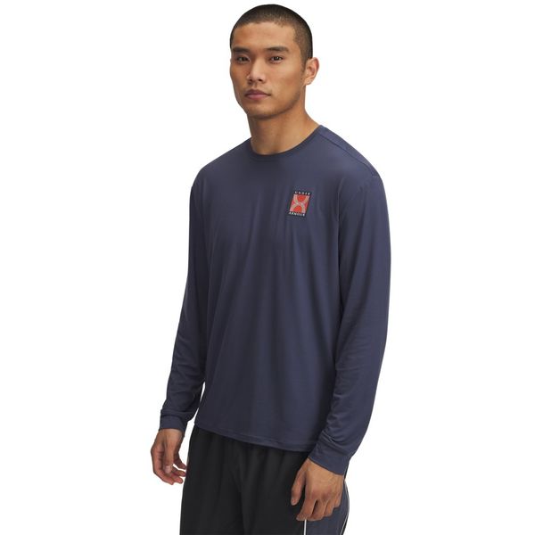 Camiseta de Corrida Under Armour Run 96 Masculina 2GG Cinza