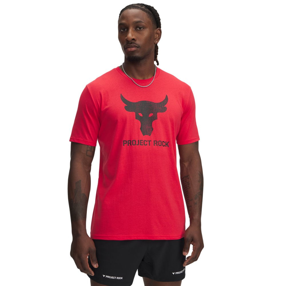 Camiseta Sportstyle Under Armour Project Rock Brahma Bull Masculina