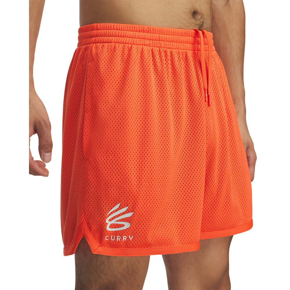 Shorts de Basquete Under Armour Curry Splash Masculino - GG Vermelho