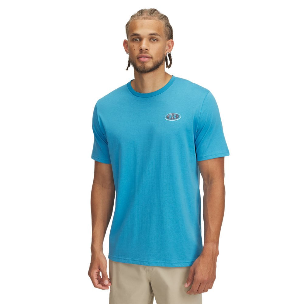 Camiseta de Treino Under Armour Outdoor Map Masculina - P Azul