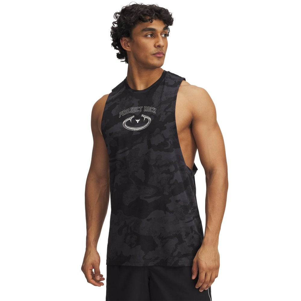 Regata Sportstyle Under Armour Project Rock Camo Tank Masculina - M Cinza