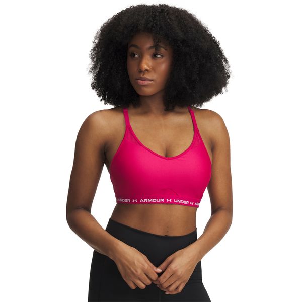 Top de Treino Under Armour Crossback Low Feminino GG Roxo