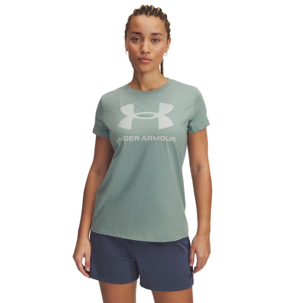 Camiseta de Treino Under Armour Rival Logo Feminina — Under Armour