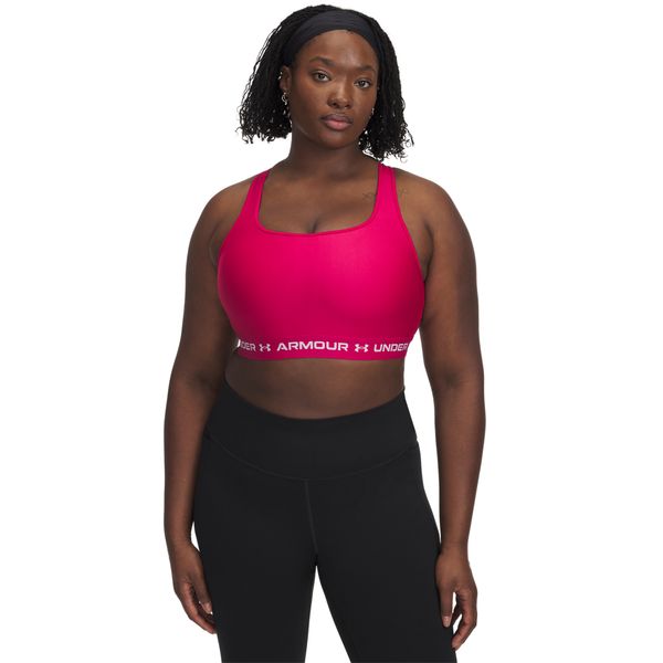 Top de Treino Under Armour Crossback Mid Feminino P Roxo