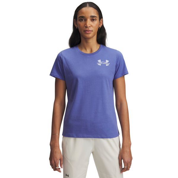 Camiseta Sportstyle Under Armour Left Chest Logo Feminina G Azul