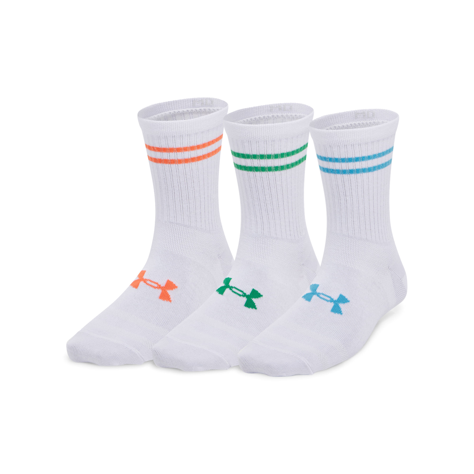 Meia Under Armour Essential Feminina - Pacote com 3 Pares - 26-30 Branco