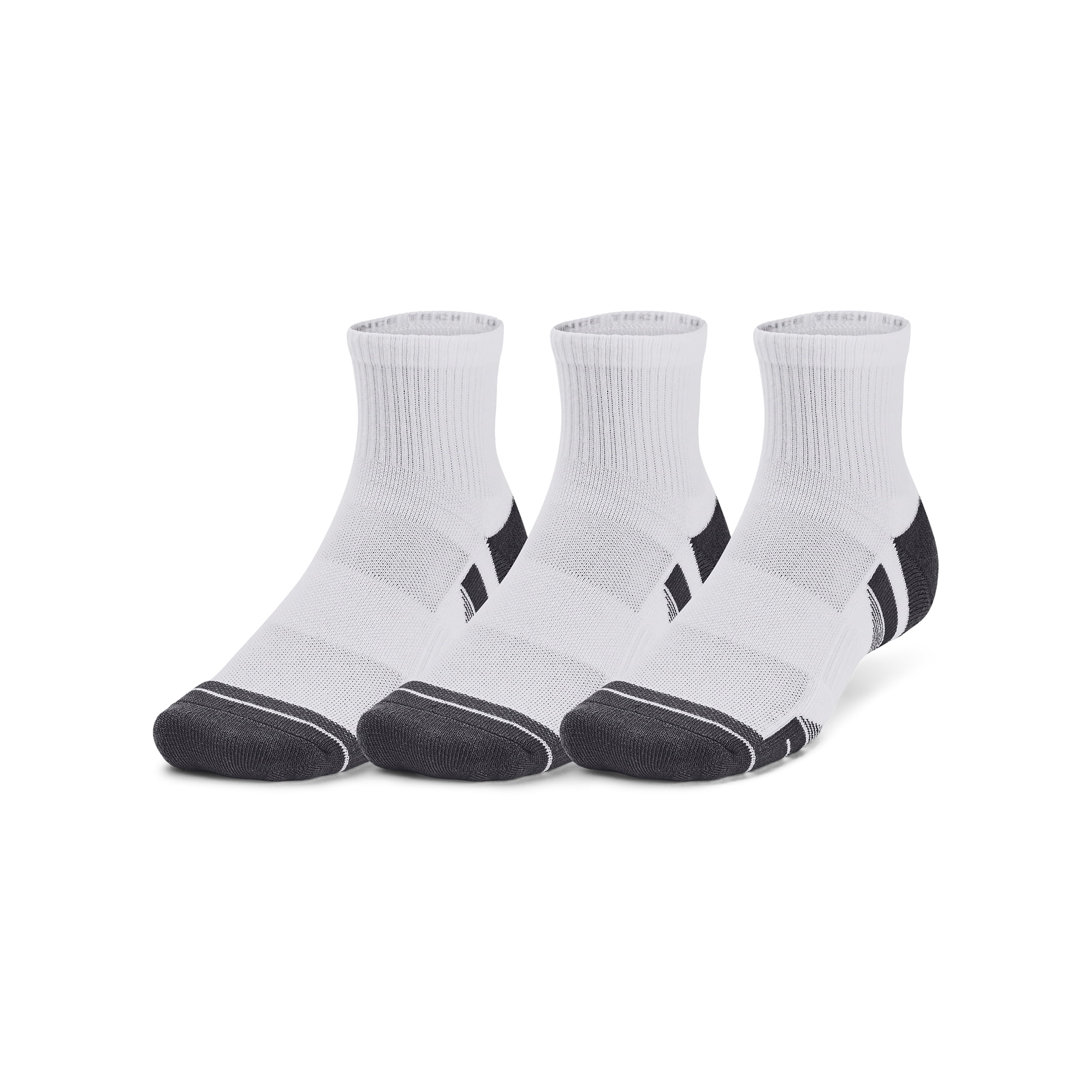 Meia Under Armour Perftech - Pacote com 3 Pares - 41-44 Branco