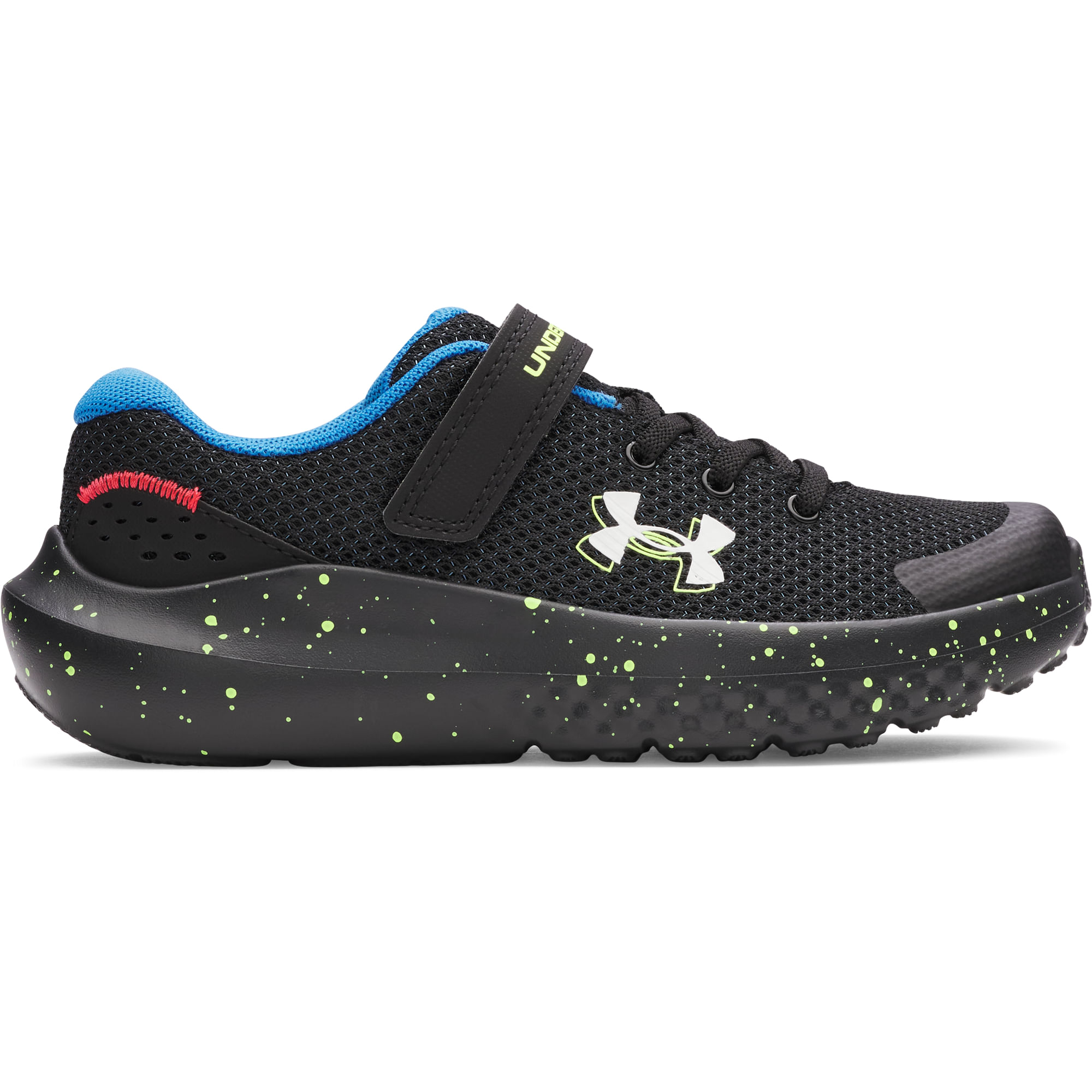 Tênis de Corrida Under Armour Surge 4 AC Infantil - 33 Preto