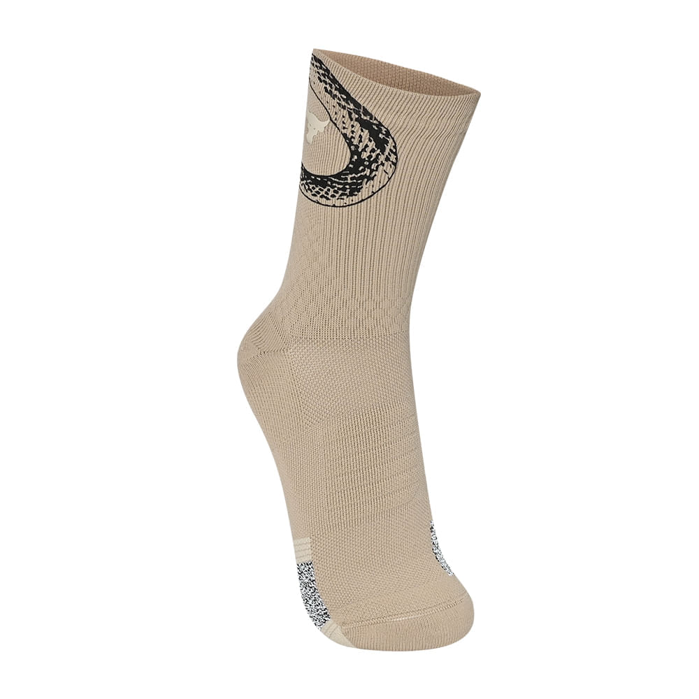 Meia Under Armour Project Rock AD Playmaker - M Bege