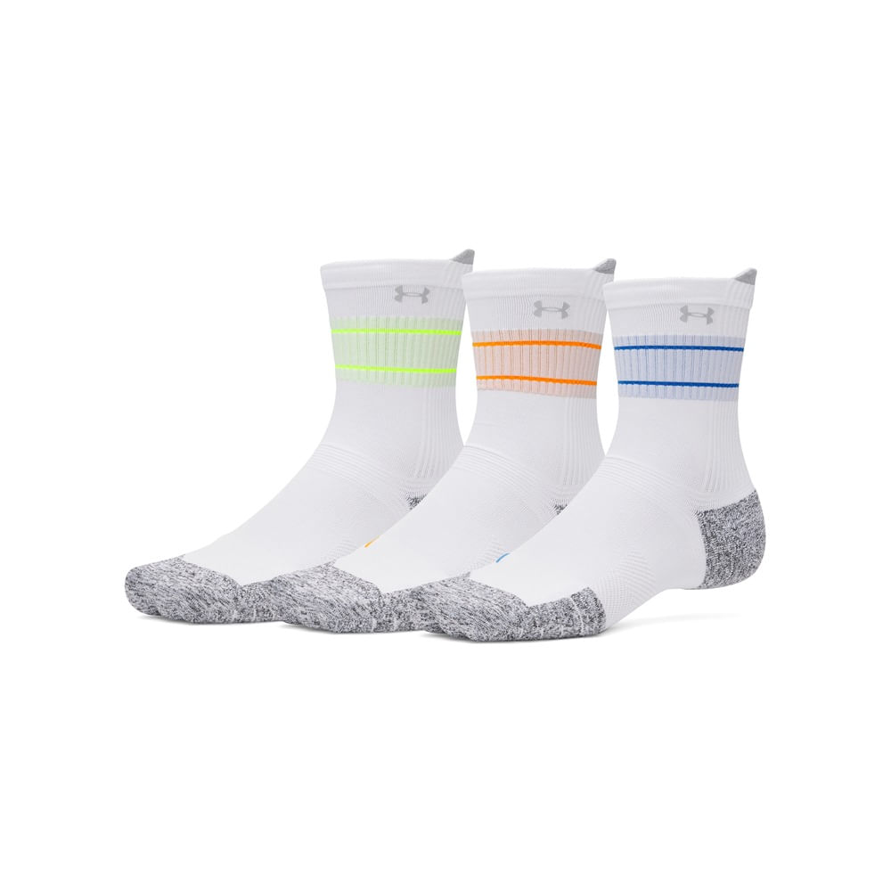 Meia de Corrida Under Armour Run Cushion - Pacote com 3 Pares