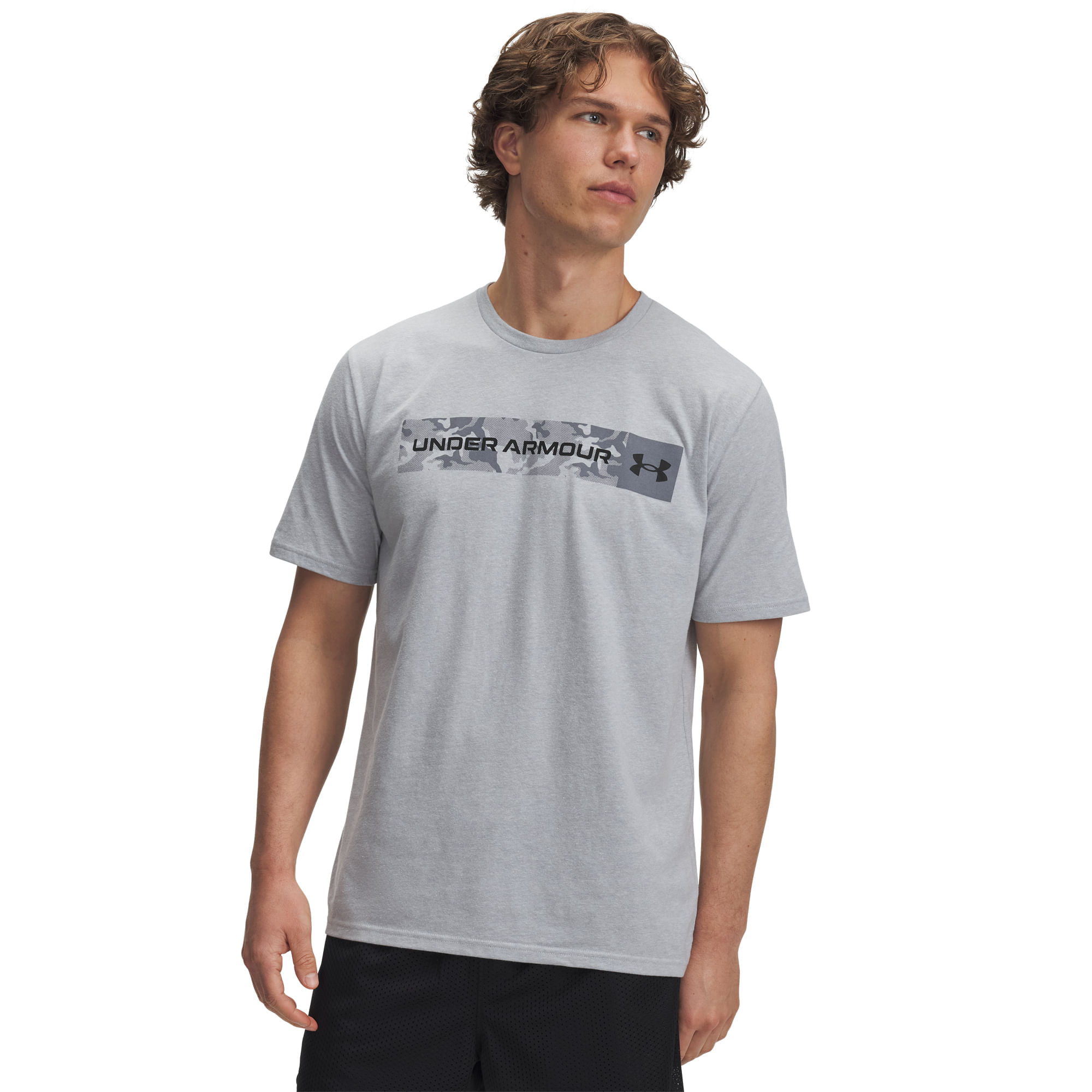 Camiseta Sportstyle Under Armour Camo Chest Masculina - M Cinza