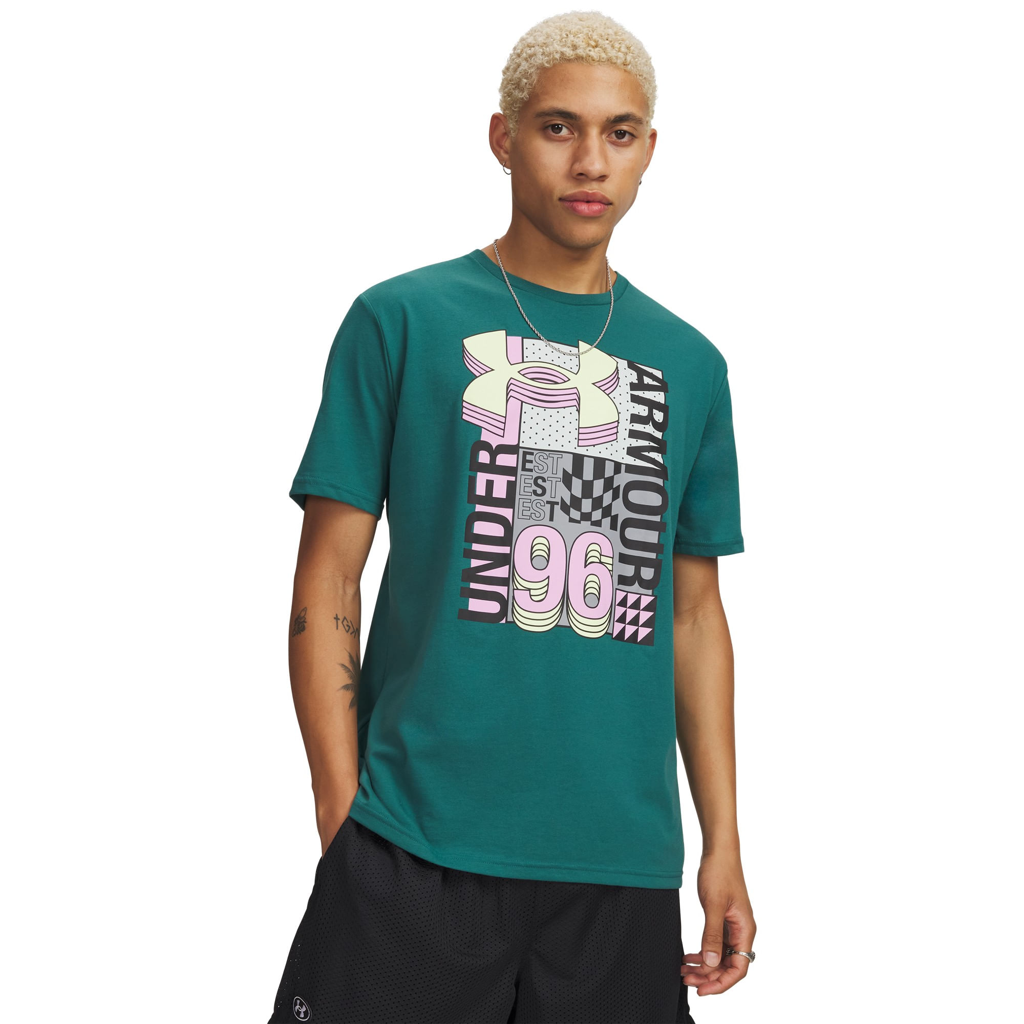 Camiseta Sportstyle Under Armour Logo Collage - P Verde