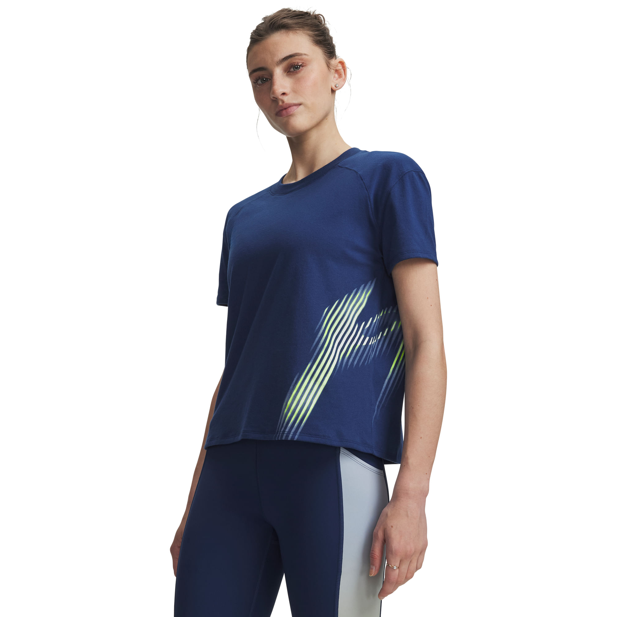 Camiseta de Corrida Under Armour Velociti Flash Logo - G Azul