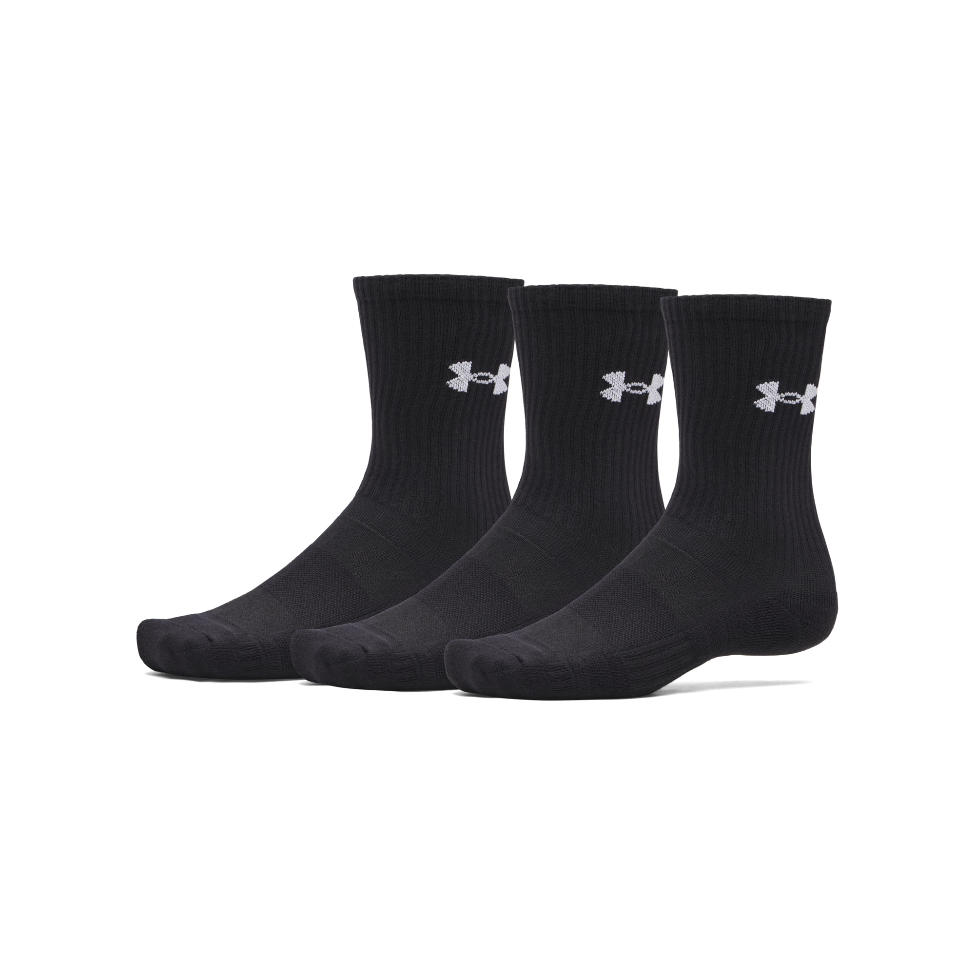 Meia de Treino Under Armour Performance Cotton 3 Pares - 36-40 Preto